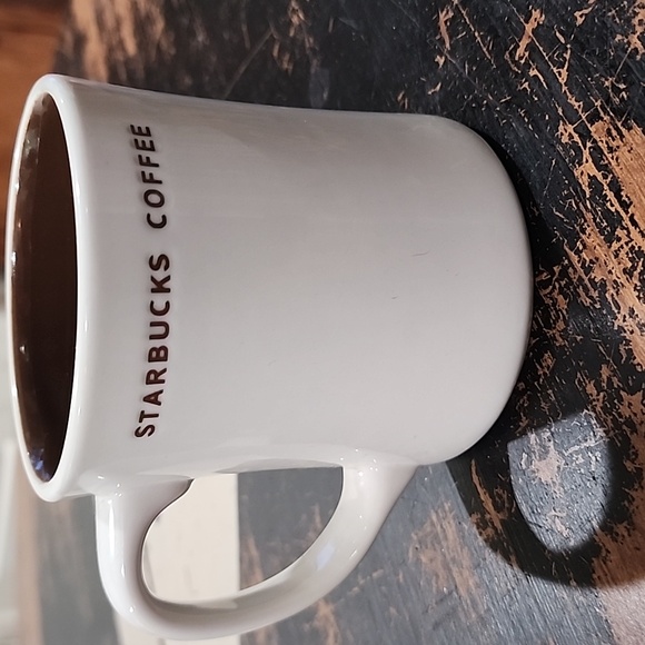 Starbucks Stag Coffee Mug 2008 Brown Inside Embossed 12 oz Antlers Buck Deer EUC - Picture 2 of 3